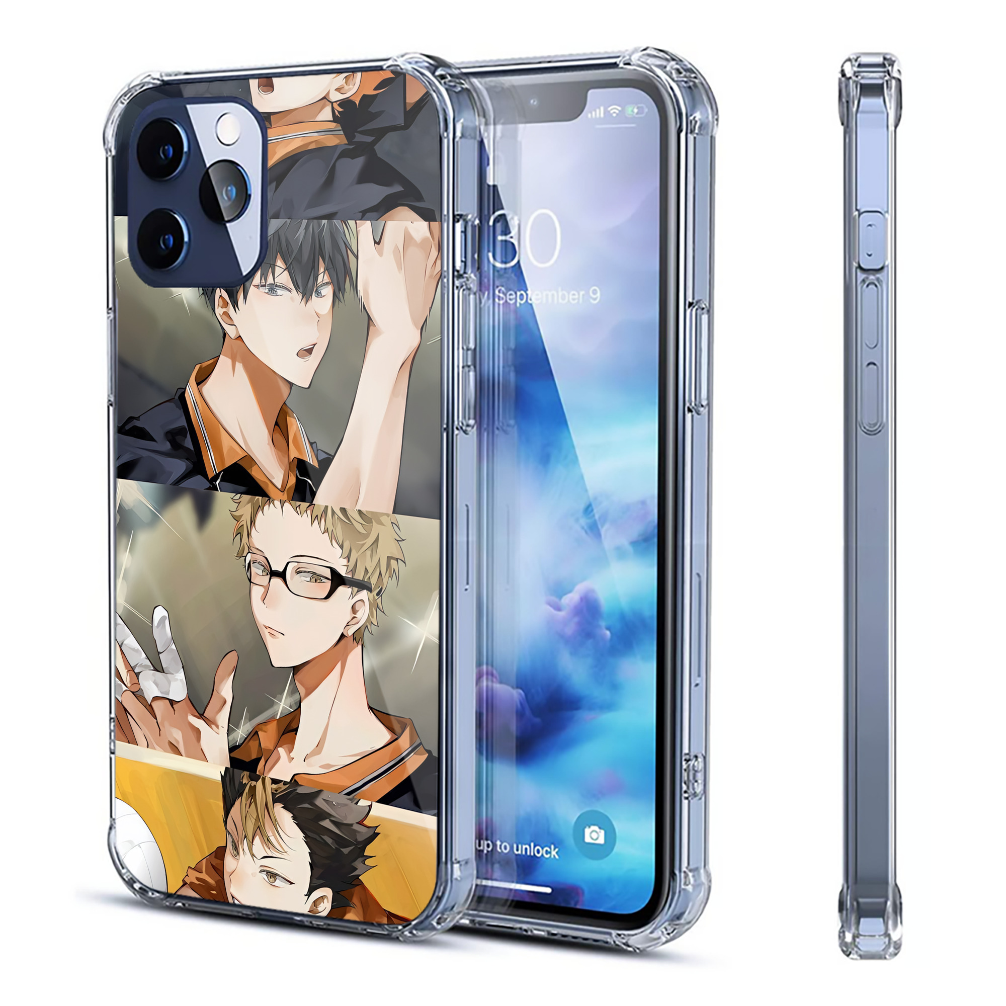 （画像用） ハイキュー!! Haikyu!! 【iPhone 12シリーズ対応】透明スマホケース（クリアソフトケース）